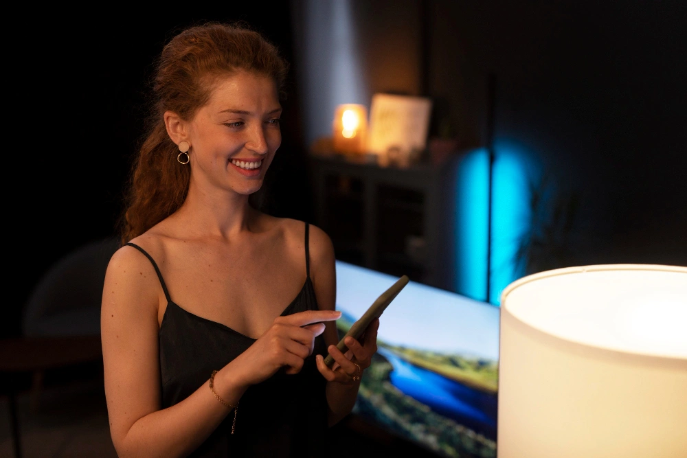 Woman Spending Time Home